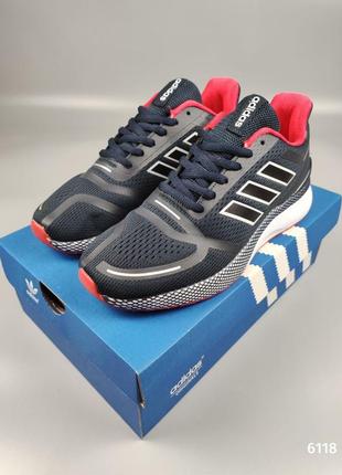 Adidas nova run navy blue1 фото