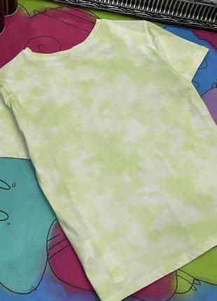 Футболка тай-дай с принтом зодиака,бабочки3 фото