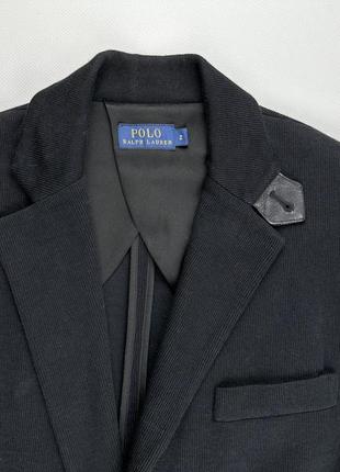 Пиджак с кожаными вставками polo ralph lauren3 фото