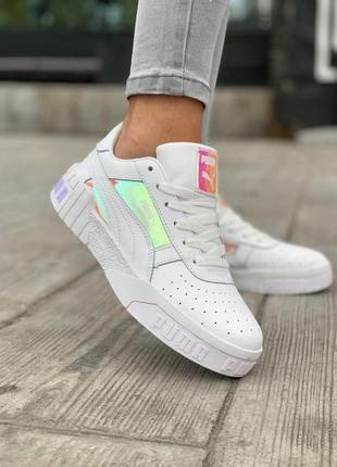 Жіночі кросівки puma cali glow white / smb