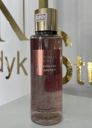 Парфюмированный спрей для тела victoria’s secret secret strawberries &amp; champagne fragrance body mist