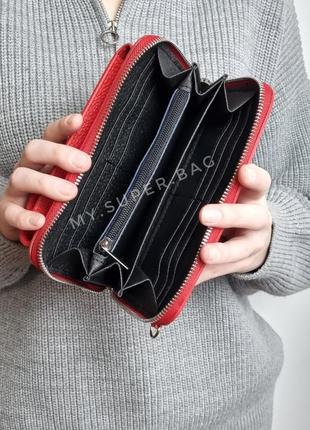 Италич сумочка-кошелек натуральная кожа