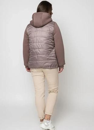 Стильна жіноча коротка куртка з оздобленням, розміри  46 - 583 фото