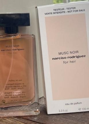 Narciso rodriguez musc noir for her 100 ml. - парфюмированная вода - женский тестер лиц.