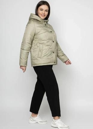 Коротка осінньо-весняна жіноча куртка, розміри  46 - 582 фото