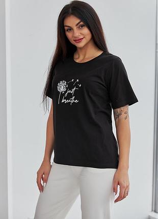 Футболка size+ з принтом