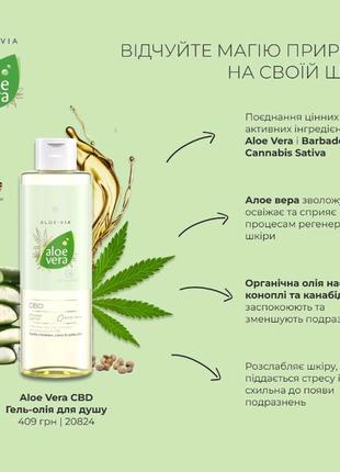 Aloe vera cbd гель-олія для душу.