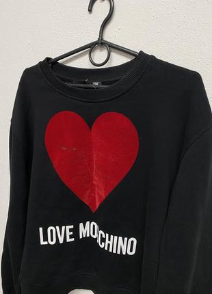 Женский свитшот love moschino кофта худи лосины леггинсы тайтсы3 фото