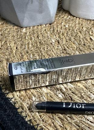 Водостійкий олівець для очей christian dior diorshow 24h stylo waterproof eyeliner 076 pearly silver6 фото