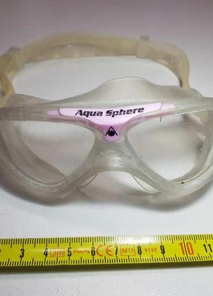 Очки для плавания, детские, aqua sphere, в хорошем сост.1 фото