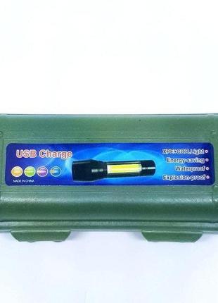 Тактический ручной фонарь bl-511 cob usb charge9 фото