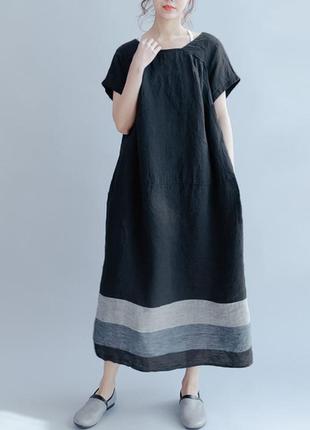 Длинное платье макси оверсайз zansea большого размера5 фото