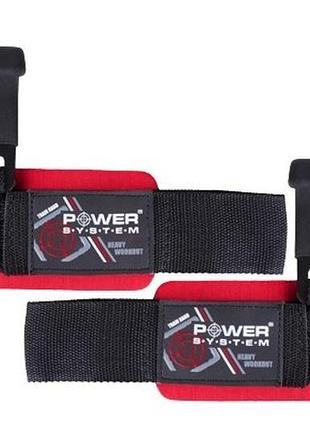 Гаки для тяги на зап'ястя power system ps-3310 hardcore hooks black/red r_700