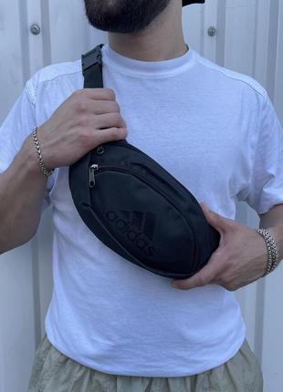 Бананка adidas черная/ накатка
