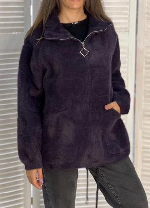 Курточка шубка пальто альпака турция5 фото