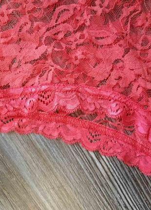 Кружевное боди блузка — zean, гипюр с рюшами комбидресс оригинал s-m