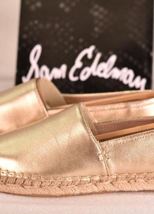 Еспадрільї золотисті sam edelman khloe. оригінал8 фото