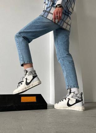 Кроссовки кожаные blazer mid "readymade" white1 фото