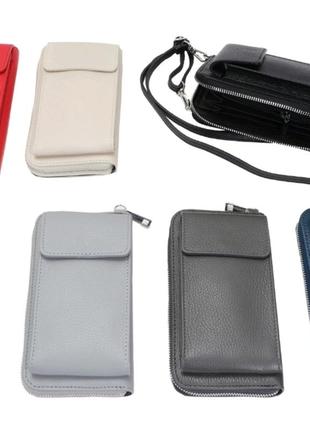 Италич сумочка-кошелек натуральная кожа