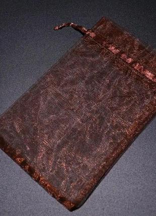 Подарункові мішечки з органзи. колір коричневий. 10х15см / подарункові мішечки з органзи. колір коричневий. 10х15см