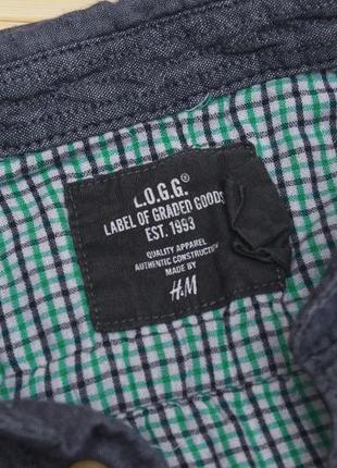 Рубашка от logg h&m по бирке на 3 4 года рост 104 см, есть замеры3 фото