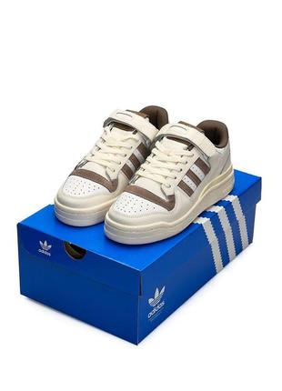 Кроссовки женский adidas forum low бежевый / кроссовки женские аддас бежевые кроссы