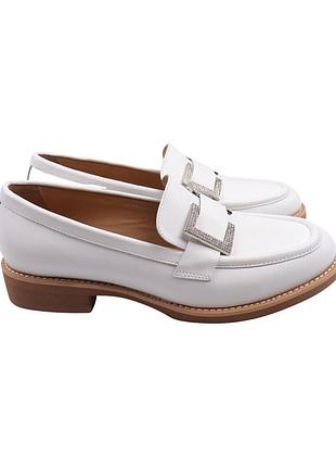 Туфлі жіночі aquamarin білі натуральна шкіра, 40