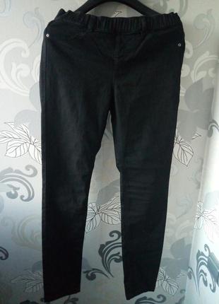 Черные узкие джинсы скинни skinny джеггинсы треггинсы tcm tchibo для беременных3 фото