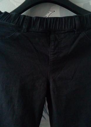 Черные узкие джинсы скинни skinny джеггинсы треггинсы tcm tchibo для беременных4 фото