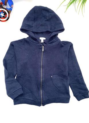 Кофта на замочке темно синего цвета с накладным карманом// размер: 98/2000бренд: ovs