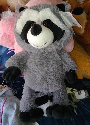 Мягкая игрушка енот 50 см с длинным хвостом 25 см