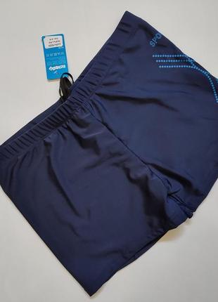 Шорти чоловічі синього кольору 56 60 з двоколірним декором