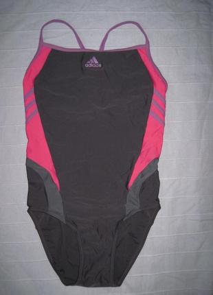 Adidas (164) спортивный сдельный купальник детский
