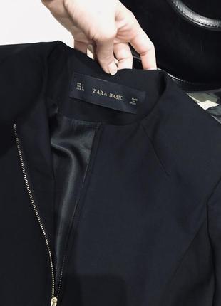 Базовый пиджак, zara, размер с/м6 фото