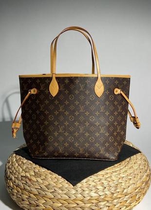 Сумка в стилі  louis vuitton neverfull brown caramel6 фото