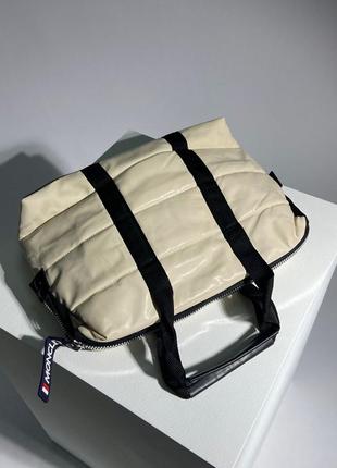 Сумка в стиле moncler puff cream8 фото