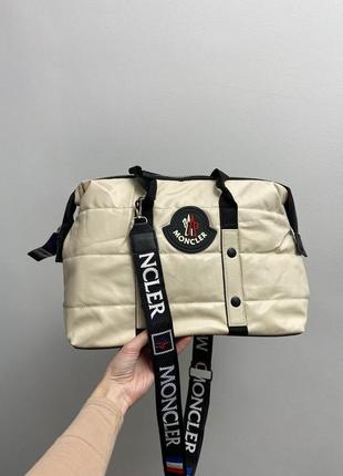 Сумка в стиле moncler puff cream5 фото