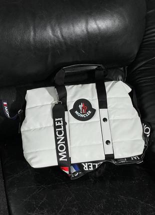 Сумка в стиле moncler puff white5 фото