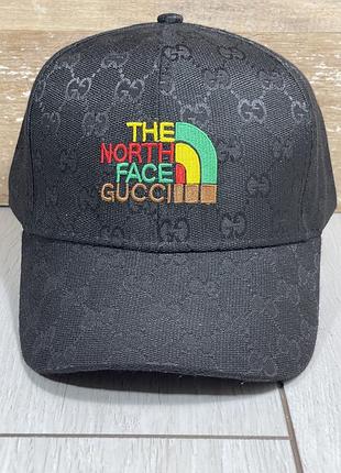 Бейсболка north face в стиле gucci