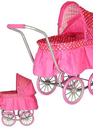 Коляска для ляльки класика металева melogo (9678)