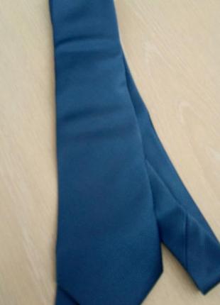 Классический галстук светло синий перламутр