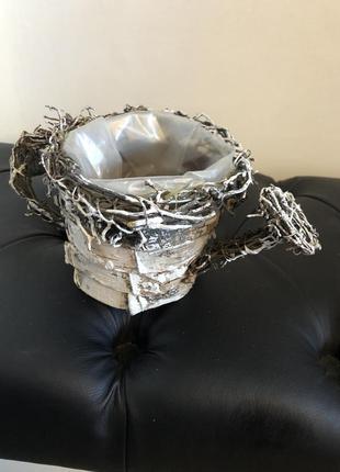 Декоративный чайник для цветов