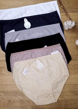Бавовняні трусики anisse 9, 11, 13, 15, труси жіночі великі розміри, труси великі розміри...