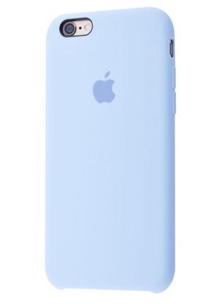 Чехол silicone case iphone 6s plus голубой
