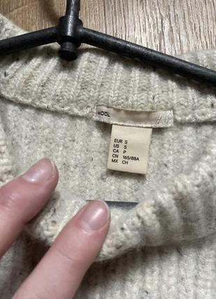 Светр жіночий h&m wool 100% вовна с розмір3 фото