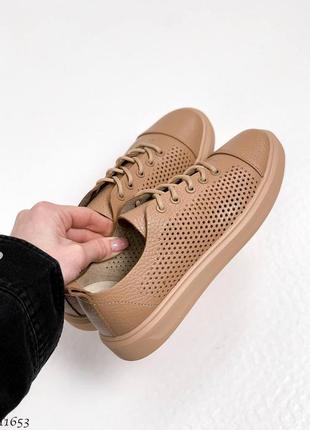 Кеди =netti= колір: caramel, натуральна шкіра