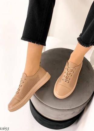 Кеди =netti= колір: caramel, натуральна шкіра