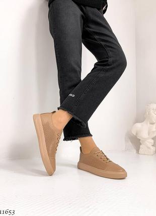 Кеди =netti= колір: caramel, натуральна шкіра