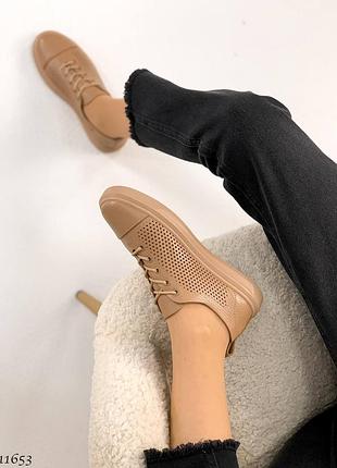 Кеди =netti= колір: caramel, натуральна шкіра