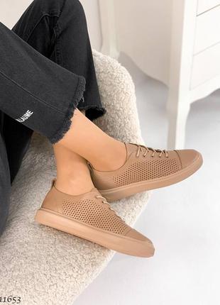 Кеди =netti= колір: caramel, натуральна шкіра